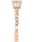 Morganite (3/4 ct. t.w.) & Diamond (1/10 ct. t.w.) Ring in 14k Rose Gold