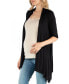 ფოტო #2 პროდუქტის Loose Fit Open Front Maternity Cardigan with Half Sleeve