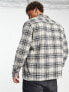 New Look check overshirt in mono