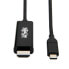 Фото #1 товара Tripp U444-006-H4K6BE USB-C to HDMI Adapter Cable (M/M) - 4K 60 Hz - 4:4:4 - Thunderbolt 3 Compatible - Black - 6 ft. (1.8 m) - 4096 x 2160 pixels