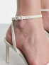 Фото #5 товара Stradivarius sling back heeled sandals in ecru