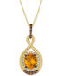 Фото #1 товара Cinnamon Citrine (2-3/8 ct. t.w.) & Diamond (5/8 ct. t.w.) Pendant Necklace in 14k Gold, 18" + 2" extender