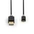 Фото #1 товара Nedis CCBW60500AT30 - 3 m - USB A - Micro-USB B - USB 3.2 Gen 1 (3.1 Gen 1) - 480 Mbit/s - Anthracite