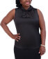 ფოტო #1 პროდუქტის Women's Sleeveless Scarf-Neck Top