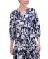 Фото #4 товара Petite Printed Button-Front A-Line Dress