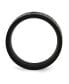 ფოტო #3 პროდუქტის Stainless Steel Brushed Black IP-plated CZ 9mm Flat Band Ring