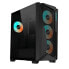 Фото #1 товара Gigabyte C301 GLASS - Midi Tower - PC - Black - ATX - EATX - micro ATX - Mini-ITX - Glass - Plastic - Steel - Gaming