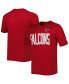 Фото #1 товара Men's Red Atlanta Falcons Combine Authentic Training Huddle Up T-shirt