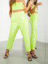 ASOS EDITION tapered trouser in neon lime sequin