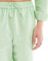 JDY wide leg trouser co-ord light green pinstripe