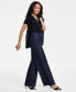 Фото #3 товара Women's Tied Wide-Leg Jeans, Created for Macy's