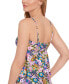 Фото #3 товара Juniors' Flower Burst Bow Tankini Top, Created for Macy's