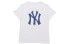 MLB 基础小标刺绣运动圆领圆领合身直筒短袖T恤 男女同款 白色 / Футболка MLB T 31TSS3931-50W