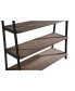 Фото #4 товара Finch 59" Wood and Metal Etagere Bookcase