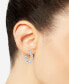 ფოტო #4 პროდუქტის Diamond In & Out Small Hoop Earrings (5 ct. t.w.) in 14k White Gold