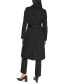 ფოტო #2 პროდუქტის Women's Wool Blend Belted Wrap Coat