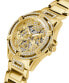 Guess Damen Multifunkion Armbanduhr Queen gold 40 mm GW0464L2