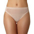 Фото #1 товара OnGossamer 254960 Women's Mesh Hi-Cut Brief Panty Champagne Underwear Size L