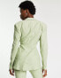 Фото #2 товара COLLUSION slim blazer in green