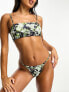 Фото #3 товара Weekday Aura bandeau bikini top in bliss lime exclusive to ASOS