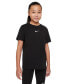 ფოტო #1 პროდუქტის Sportswear Big Girls Cotton Swoosh T-Shirt