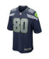 Фото #2 товара Men's Steve Largent College Navy Seattle Seahawks Game Retired Player Jersey