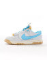 Nike Dunk Low jumbo trainers in white and blue