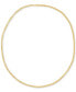 Rounded Box Link 24" Chain Necklace in 18k Gold-Plated Sterling Silver