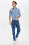 Фото #2 товара Erkek Mıd Blue New Regular Fit Jean Pantolon S5471AZ20AU