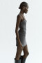 Фото #3 товара Короткое платье с кружевной отделкой ZARA
