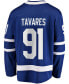 Фото #2 товара Men's John Tavares Blue Toronto Maple Leafs Home Captain Premier Breakaway Player Jersey