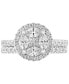ფოტო #3 პროდუქტის EFFY® Diamond Round Halo Cluster Bridal Set (1-1/2 ct. t.w.) in 14k White Gold