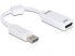 Фото #1 товара Delock 61767 - 0.125 m - DisplayPort - HDMI Type A (Standard) - Male - Female - White
