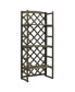 Фото #1 товара Plant Stand with Trellis Gray 23.6"x11.8"x55.1" Solid Firwood