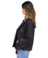 ფოტო #1 პროდუქტის Women's Cotton Twill Cropped Peacoat