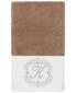Textiles Turkish Cotton Monica Embellished Towel 3 Piece Set - Dark Gray