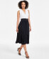 ფოტო #1 პროდუქტის Women's Colorblocked Belted Pleated Dress