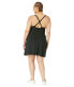 Фото #2 товара Madewell 291083 Women Plus MWL Flex Fitness Dress True Black Size 1X