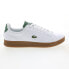 Фото #1 товара Lacoste Carnaby Pro 123 7-45SMA0024Y37 Mens White Lifestyle Sneakers Shoes