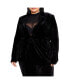 ფოტო #1 პროდუქტის Plus Size Crushed Jacket