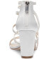 ფოტო #3 პროდუქტის Women's Stassey Bridal Strappy Block-Heel Sandals