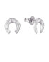 Фото #2 товара Seol + Gold x Sophie Floyd sterling silver horse shoe stud earrings