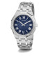 Фото #2 товара Guess Herren Armbanduhr Asset silber, blau 42,5 mm GW0575G4