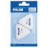 Фото #2 товара MILAN Blister Pack 2 Triangular Synthetic Rubber Erasers