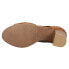 Фото #9 товара Roper Mika Front Zip Block Heels Womens Brown Casual Sandals 09-021-0946-3207