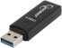 Фото #1 товара Gembird UHB-CR3-01 - Memory Stick (MS) - MicroSDXC - MiniSDHC - SD - SDHC - SDXC - Black - USB - 17 mm - 60 mm - 8.5 mm