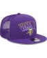 Фото #2 товара Бейсболка мужская New Era Minnesota Vikings фиолетовая Trucker 9FIFTY Snapback Hat