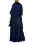 Badgley Mischka Feather Wrap Gown Women's