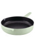Фото #1 товара Enameled Cast Iron 12" Skillet with Helper Handle and Pour Spouts