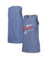 ფოტო #1 პროდუქტის Women's Navy Atlanta Braves Gauze High Neck Tank Top